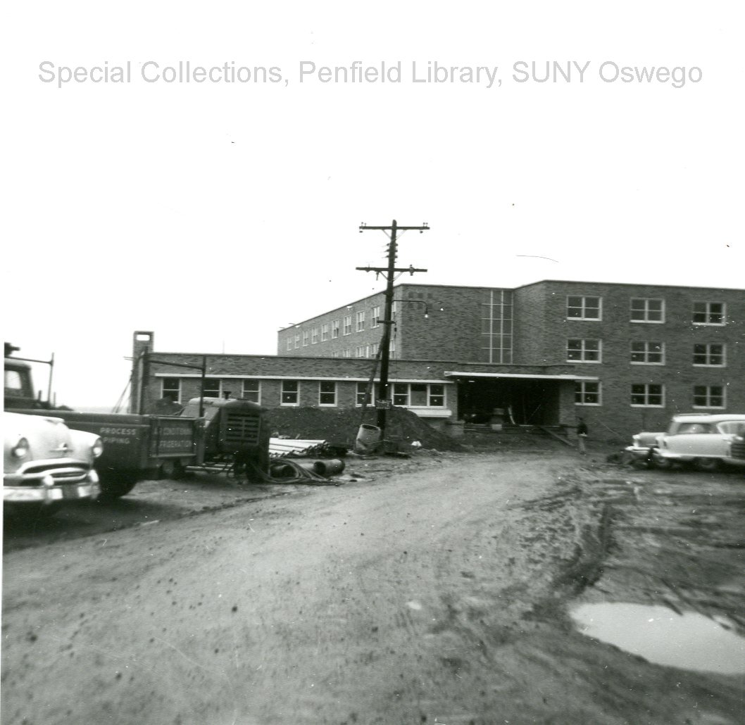 Johnson Hall - 10-12 (2)  Johnson Hall / moving van / 1959