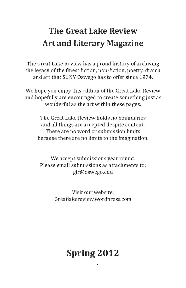 Great Lake Review - Spring 2012 - New 2