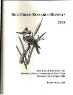 Rice Creek Research Reports, 2008