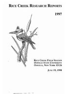 Rice Creek Research Reports, 1997