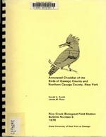 Rice Creek Research Bulletin No. 5: Annotated Checklist of the Birds of Oswego County and Northern Cayuga County, New York