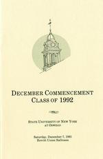 1991 - December - AM - Commencement - SUNY Oswego