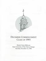 1992 - December - AM - Commencement - SUNY Oswego