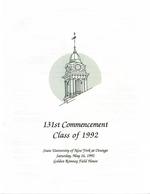 1992 - May - AM - Commencement - SUNY Oswego