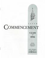 1996 - May - AM - Commencement - SUNY Oswego