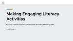 Combining English Literacy and Physical Activity for Young Female Somali Refugees Post- Resettlement in Central New York
